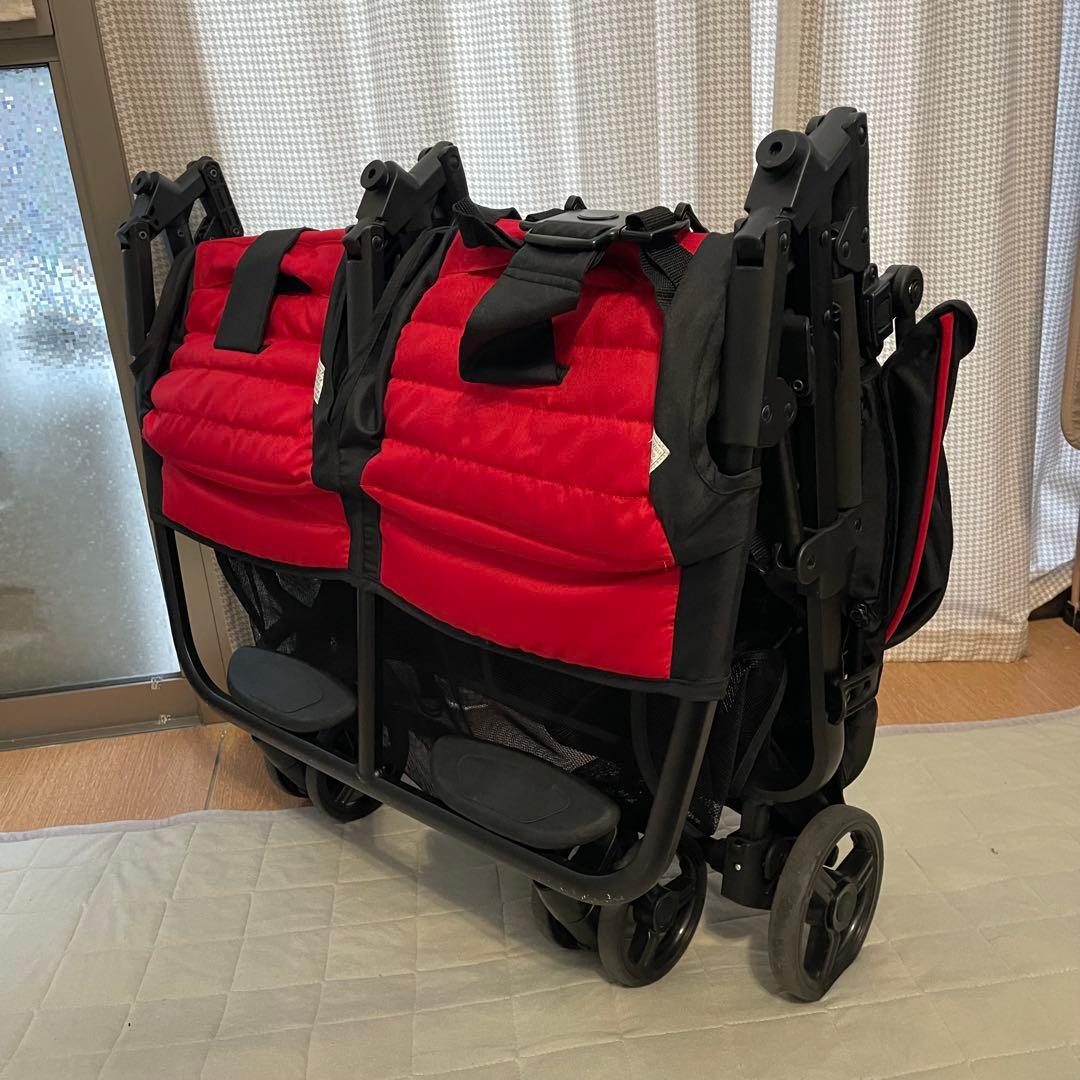 丸洗い済み！ココロンツイン ベビーカー 2人乗り 双子ちゃん　年子ちゃん