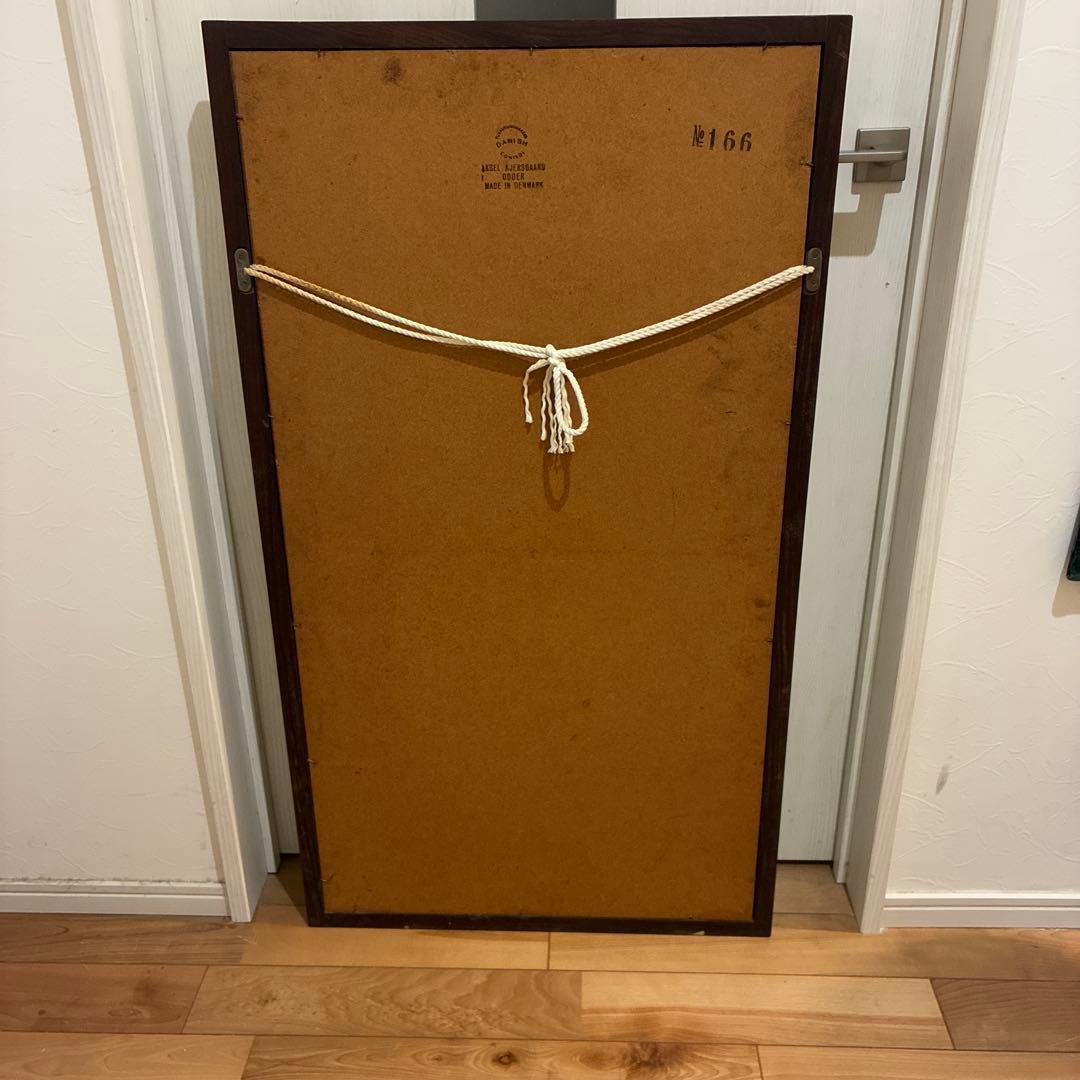 ローズウッド　壁掛けミラー　鏡 アンティーク