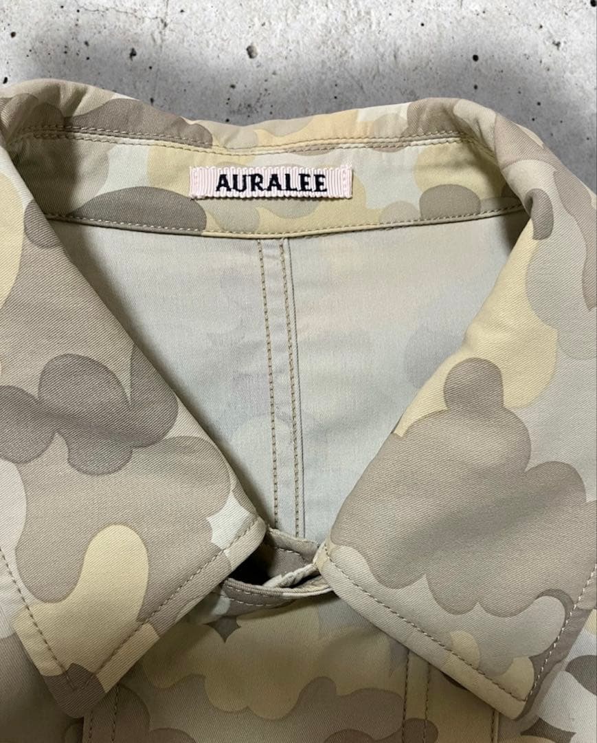 【AURALEE】WASHED FINX CAMOFLAGE BLOUSON/4