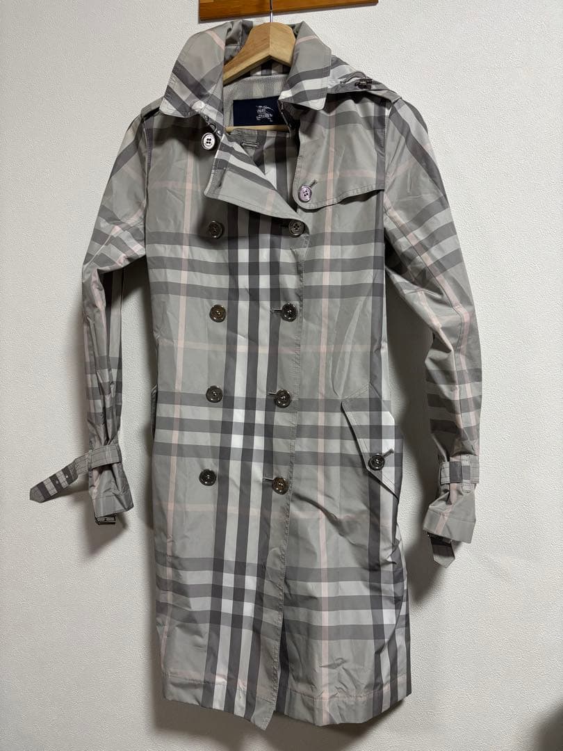 L*y様 超美品❗️バーバリーロンドン トレンチコート ベルト チェック 38