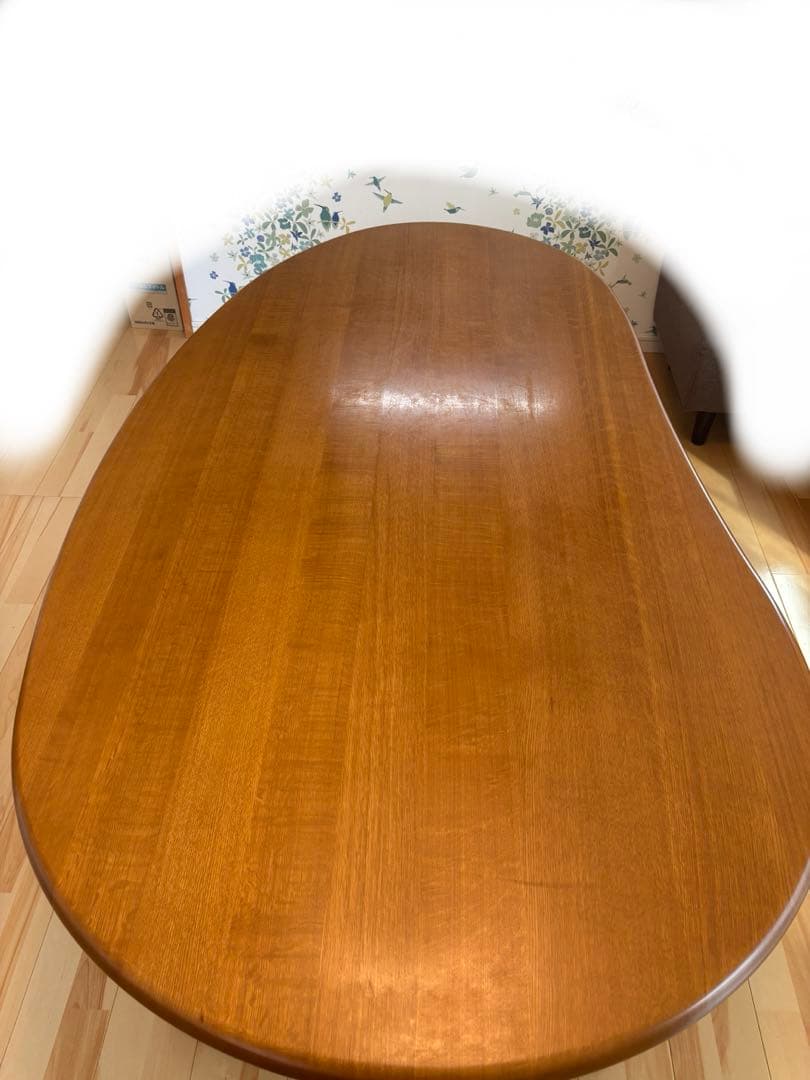 飛騨産業　飛騨家具　豆型　テーブル　ナチュラル　HIDA かわいい　北欧