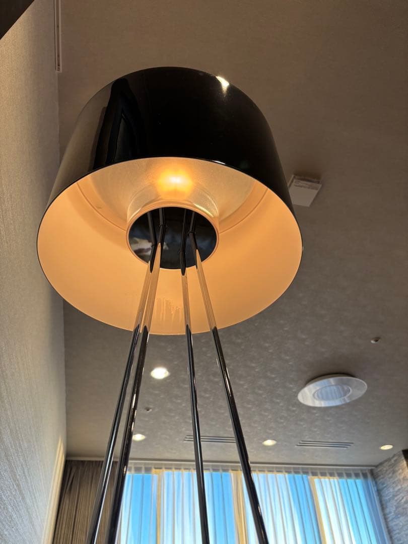 美品　FLOSフロス RAY F2 フロアライト ブラック