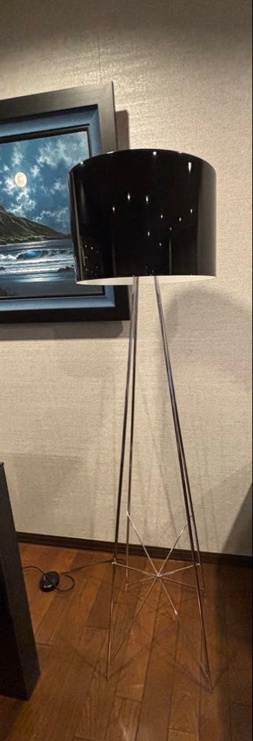 美品　FLOSフロス RAY F2 フロアライト ブラック