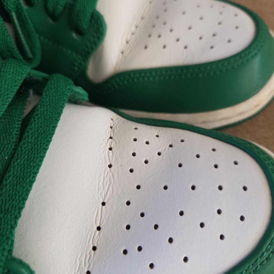 靴 NIKE AIR JORDAN 1 LOW PINE GREEN WHITE