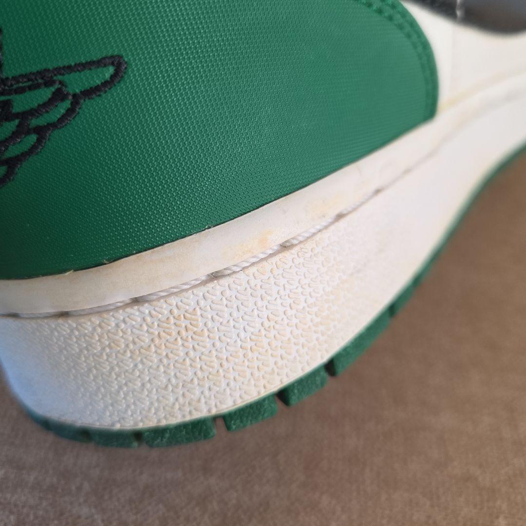 靴 NIKE AIR JORDAN 1 LOW PINE GREEN WHITE