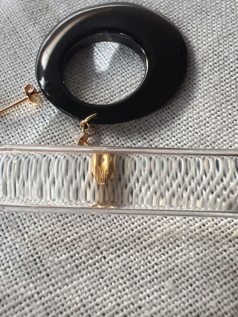 ピアス イヤリング 鼈甲 K18 べっ甲 ゴールド ヴィンテージ アクセサリー