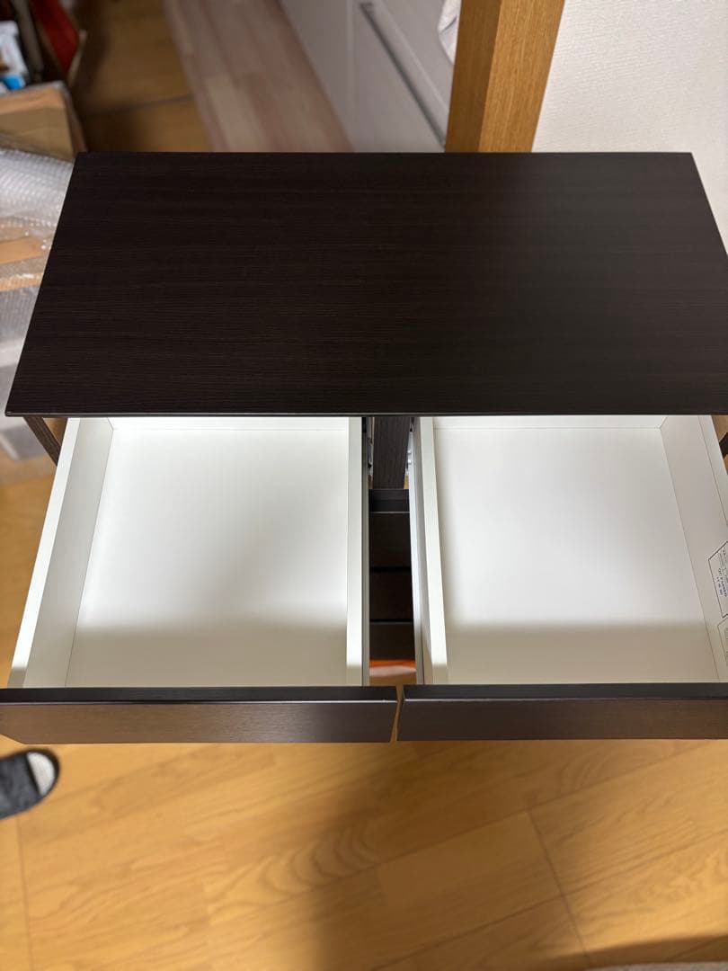 ニトリ ローチェスト(クエス80-4LC DBR)