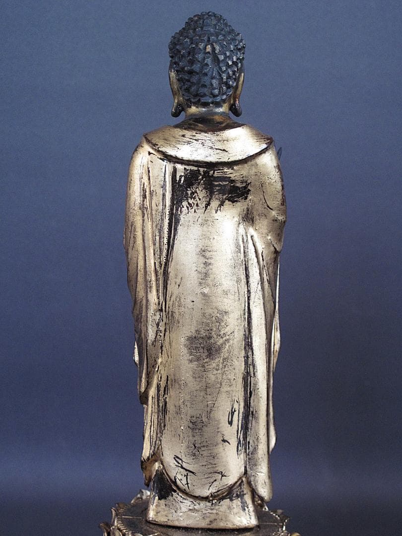 古仏像!!『木造 阿弥陀如来立像』総高33.5㎝ 像高19.5㎝