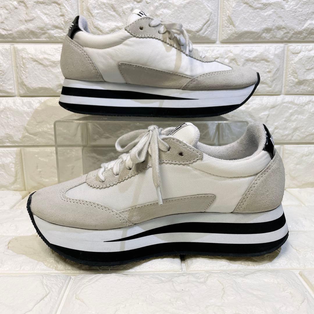 NO NAME ノーネーム 厚底スニーカー ホワイト 36