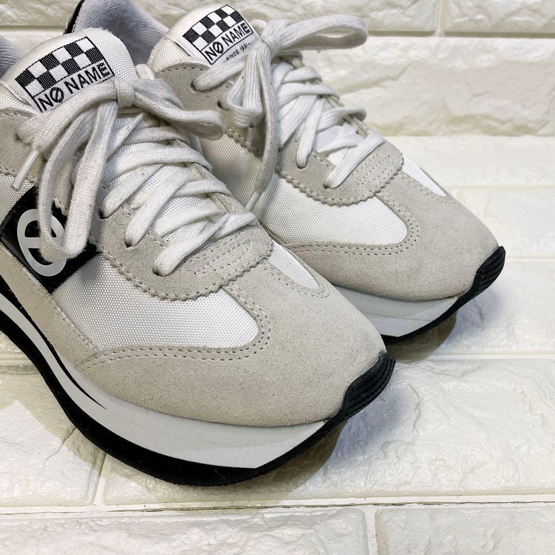 NO NAME ノーネーム 厚底スニーカー ホワイト 36