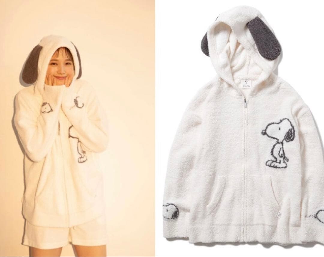 完売品♡ジェラートピケ×本田翼 スヌーピー 耳 ルームウェア 上下セット