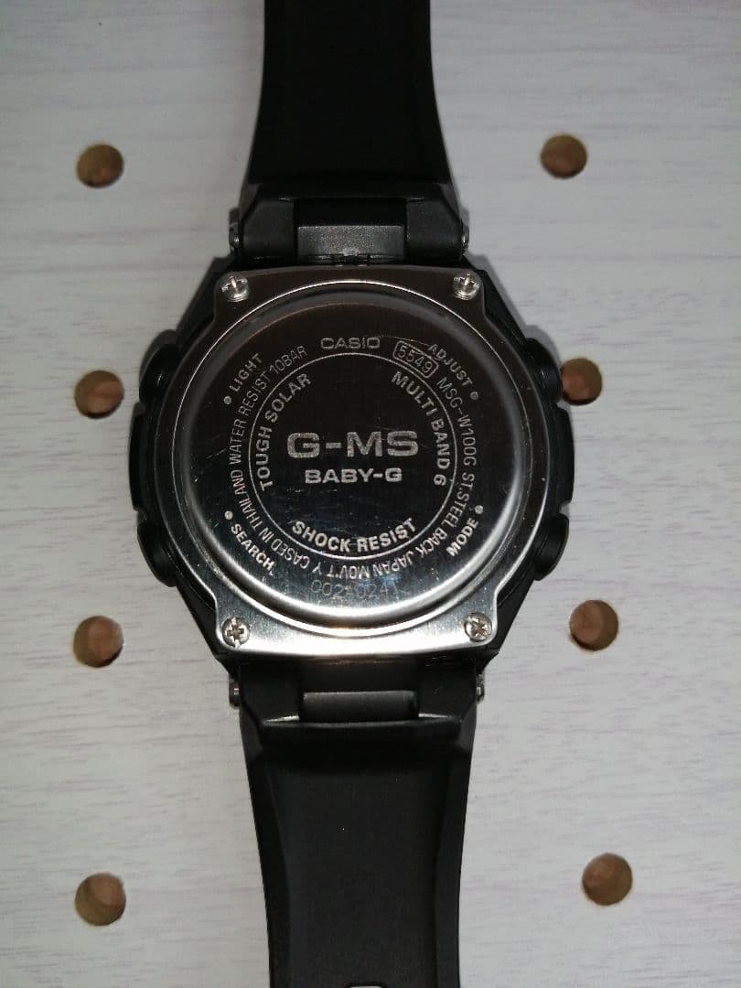 カシオG-shock G-MSbaby-g MSG-W100G 洗浄済み超美品