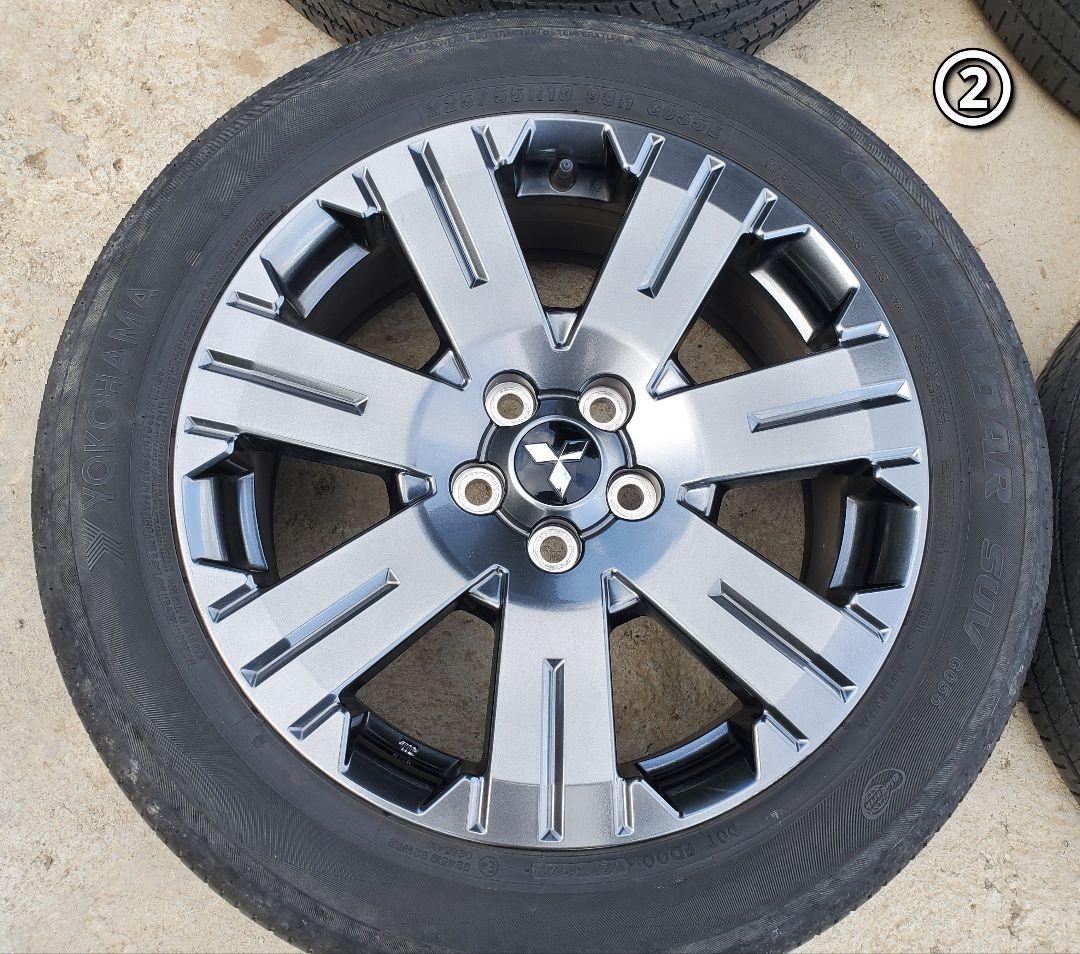 良品 デリカD5 ジャスパー JASPER 純正ホイールタイヤセット②