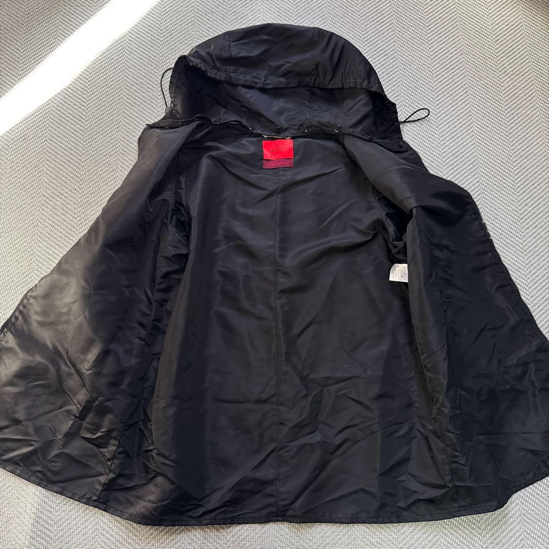 極美品 現行モデル MAX&Co. オーバーサイズ ナイロンコート フード L