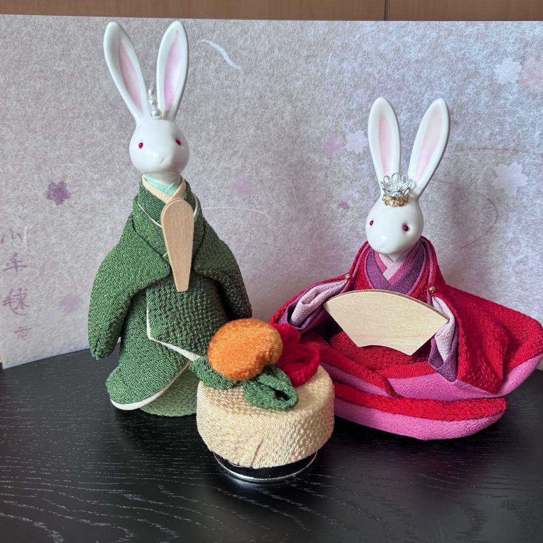 小手毬　雛人形　ウサギ　ハンドメイド