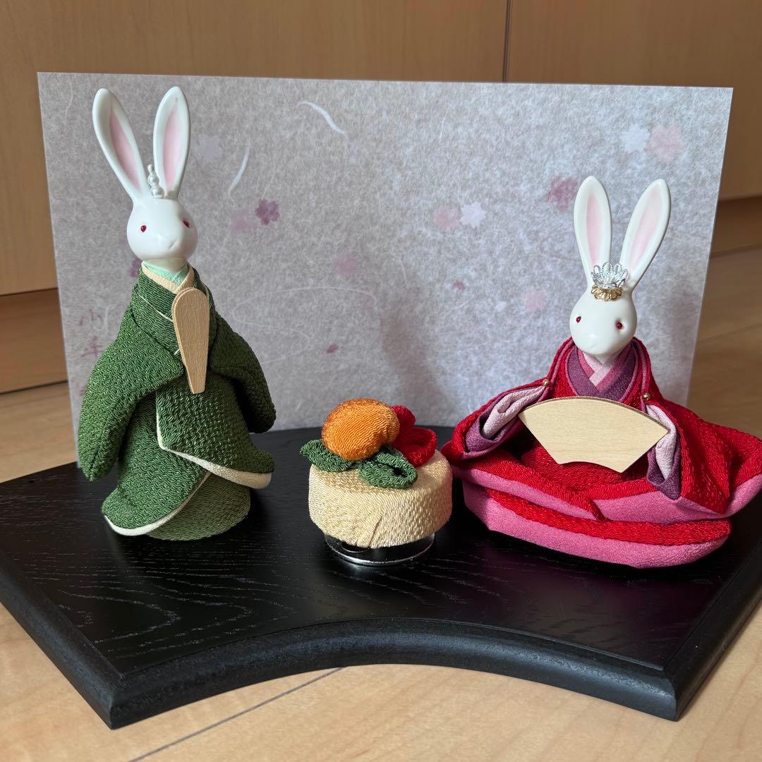 小手毬　雛人形　ウサギ　ハンドメイド