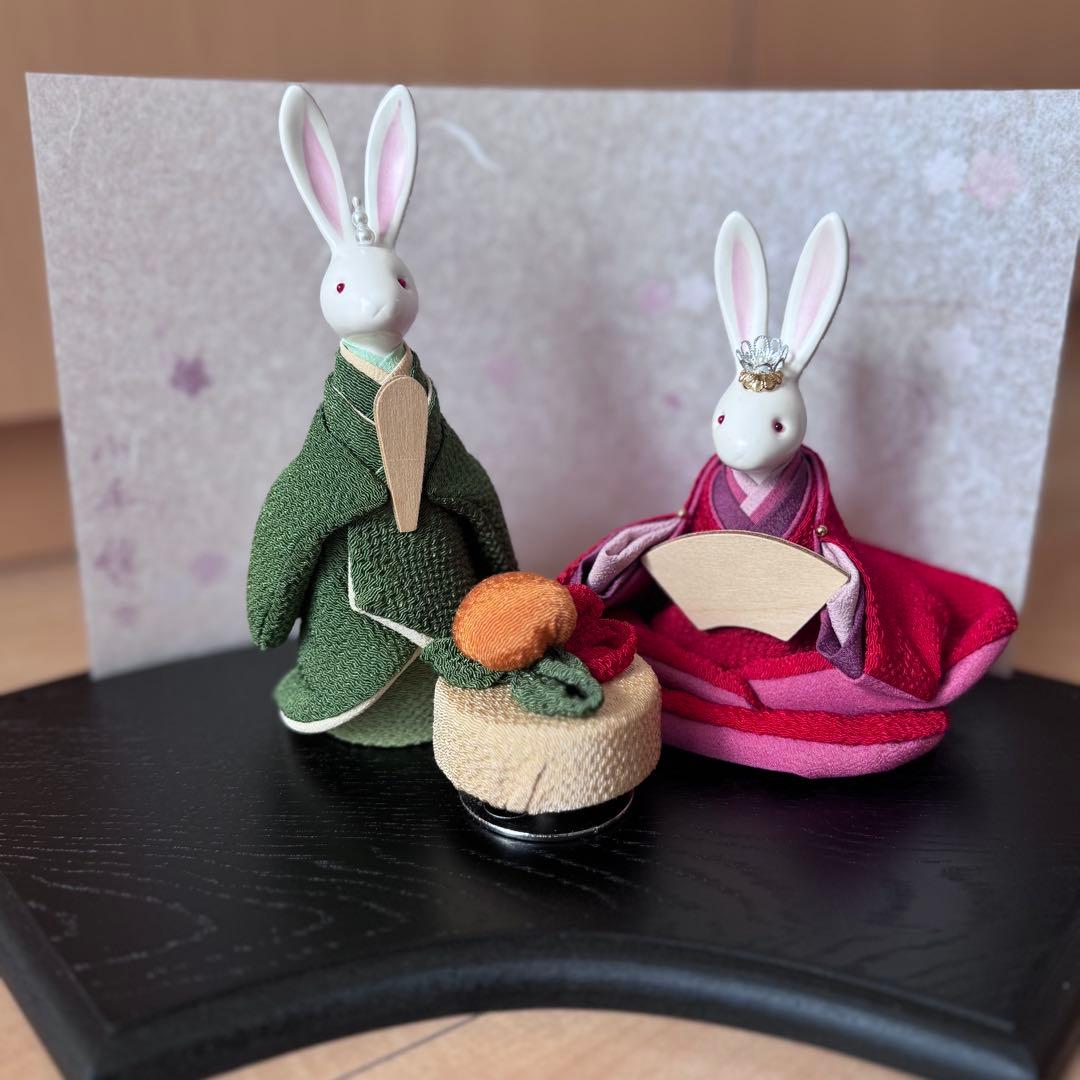 小手毬　雛人形　ウサギ　ハンドメイド