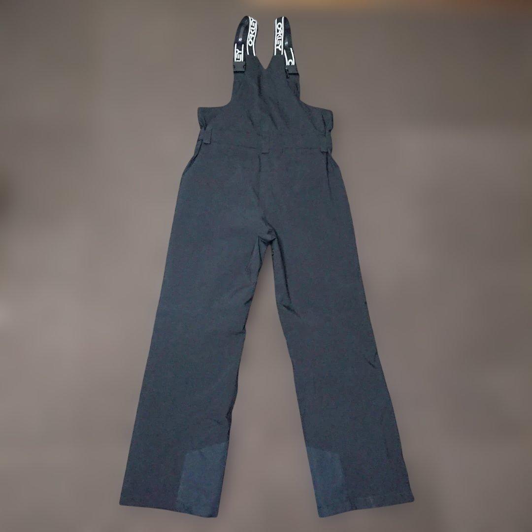 送料無料【OAKLEY】ブラック無地ビブパンツ L スノボやスキーに