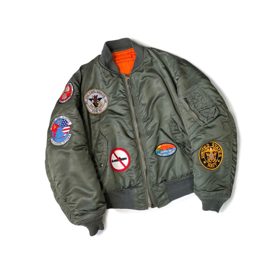 70’s USAF 米軍実物 MA-1 フライトジャケット ワッペン M