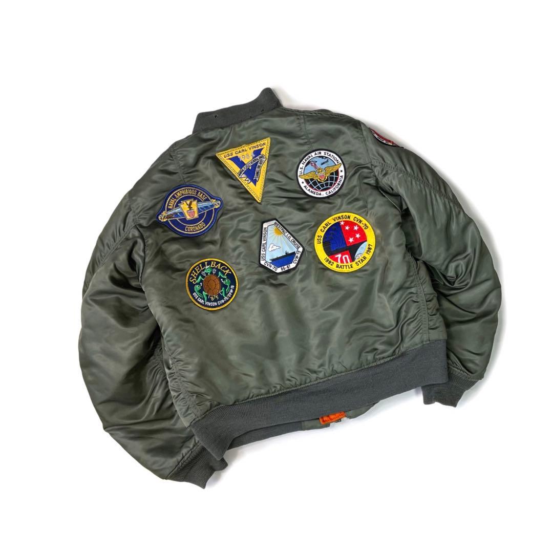 70’s USAF 米軍実物 MA-1 フライトジャケット ワッペン M