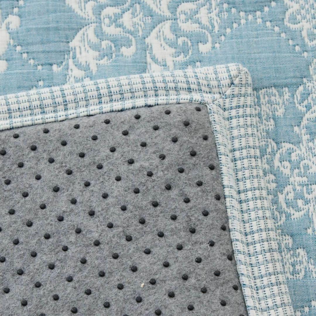 スワトウ刺しゅう協会認定 ジャガード織ラグ 190×240【新品】