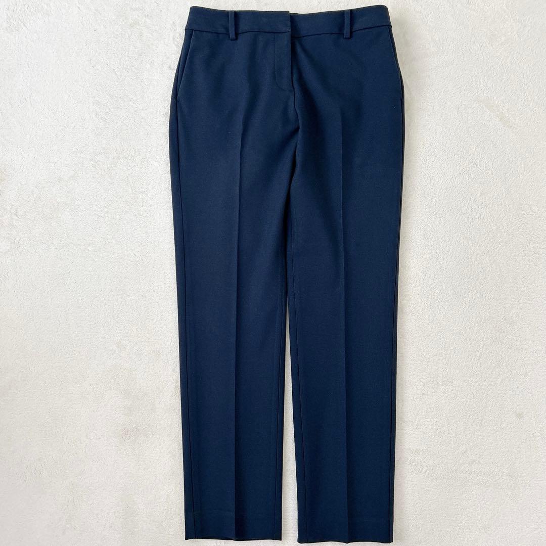 美品✨PLST プラステ ノーカラースーツ 紺　セットアップ L 秋冬生地