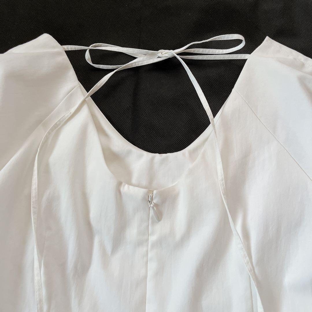 ルフィル✨️2023年 ストレッチタスランオックスブラウス ペプラム ホワイト