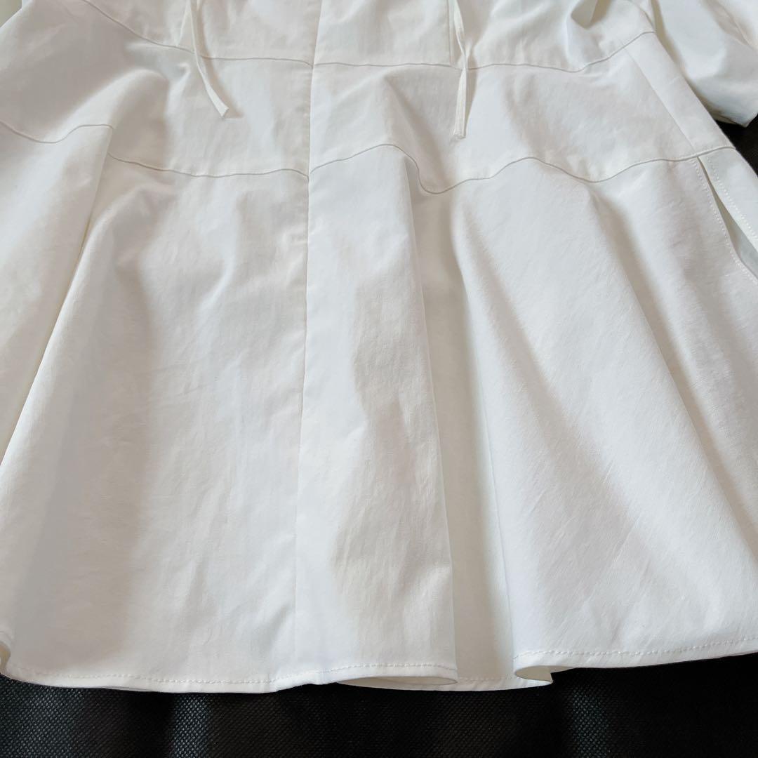 ルフィル✨️2023年 ストレッチタスランオックスブラウス ペプラム ホワイト