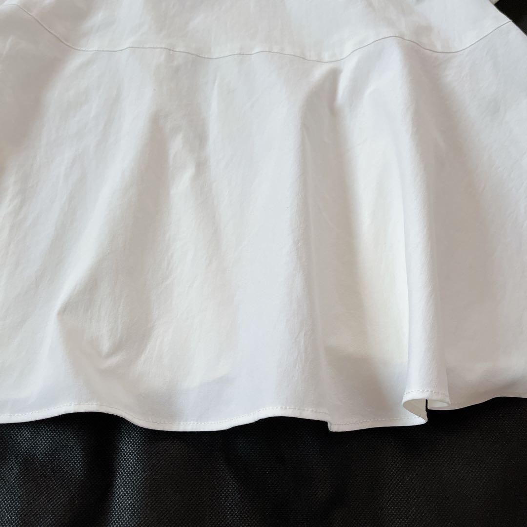 ルフィル✨️2023年 ストレッチタスランオックスブラウス ペプラム ホワイト
