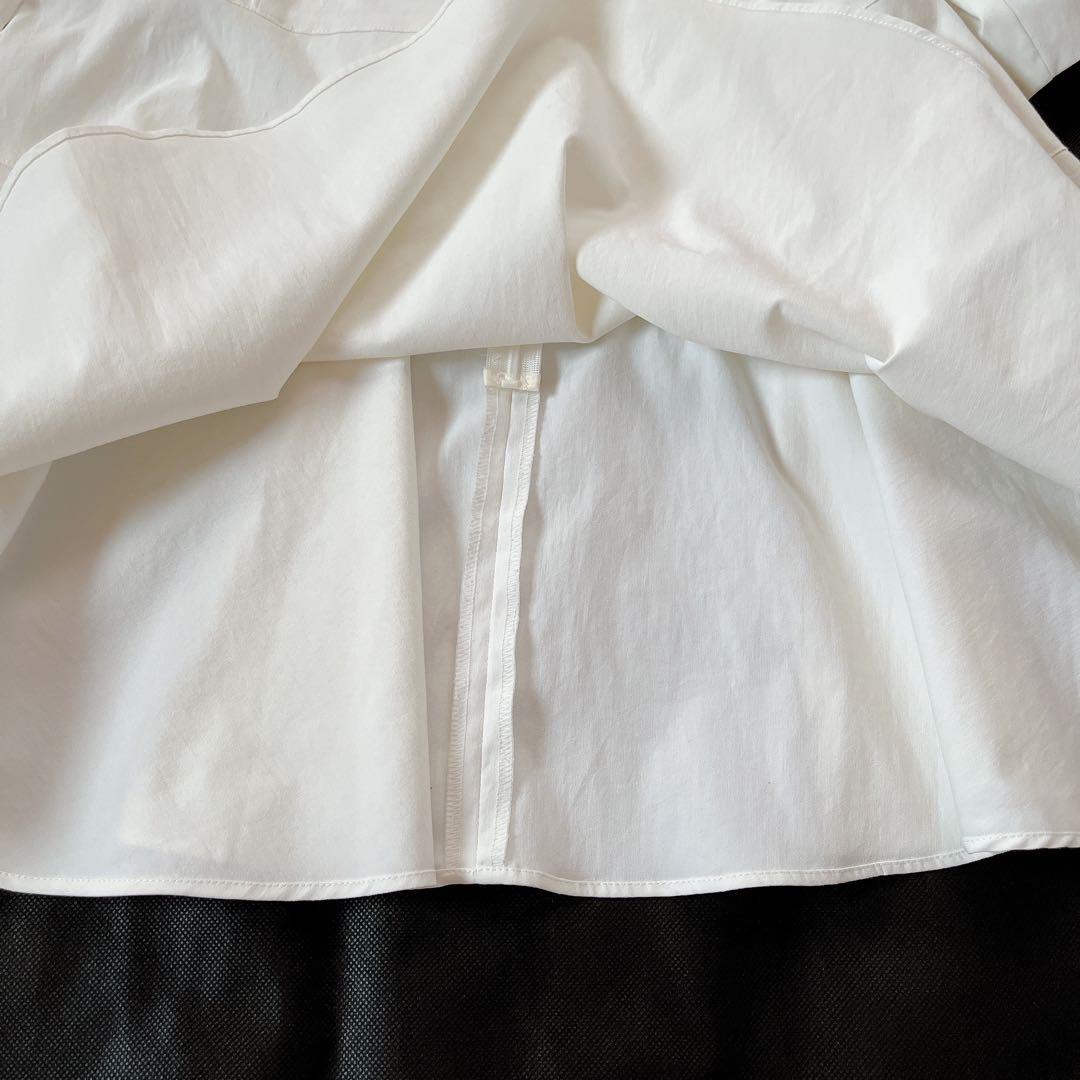 ルフィル✨️2023年 ストレッチタスランオックスブラウス ペプラム ホワイト
