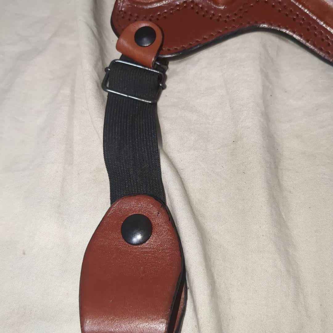 tagua gunleather実物　リボルバー用本革レザーショルダーホルスター
