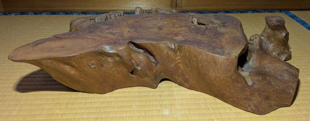 花台　飾り台　置き台　輪切り　厚さ約11cm　長さ60cm以上　天然木