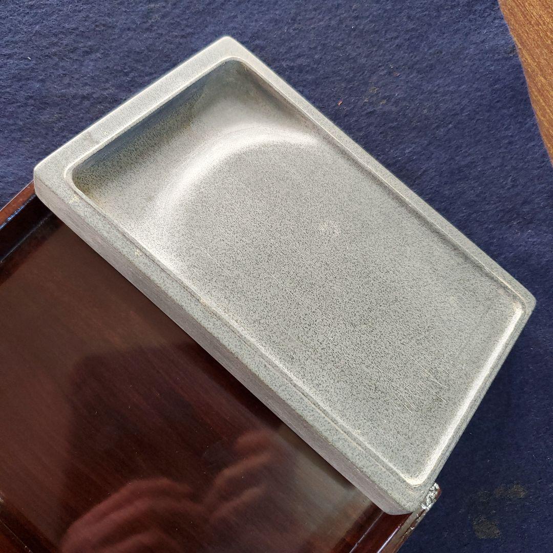 中国　 硯石 　木箱入り　　美品！！