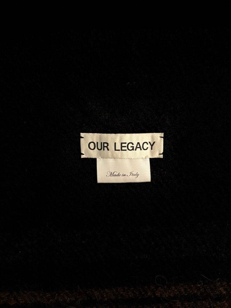 OUR LEGACY ブラック マフラー