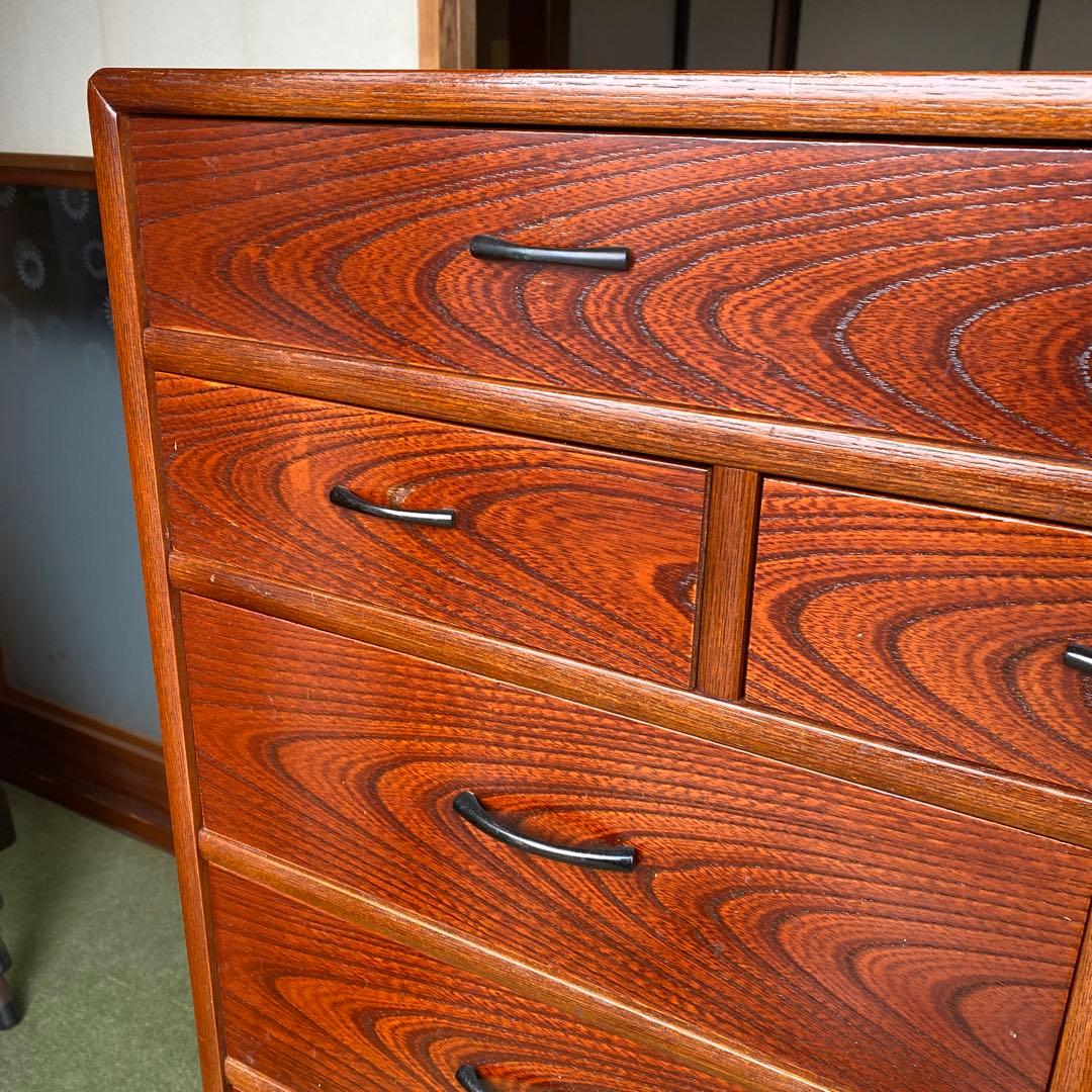 前欅　桐箪笥　7段11杯　 精密作り