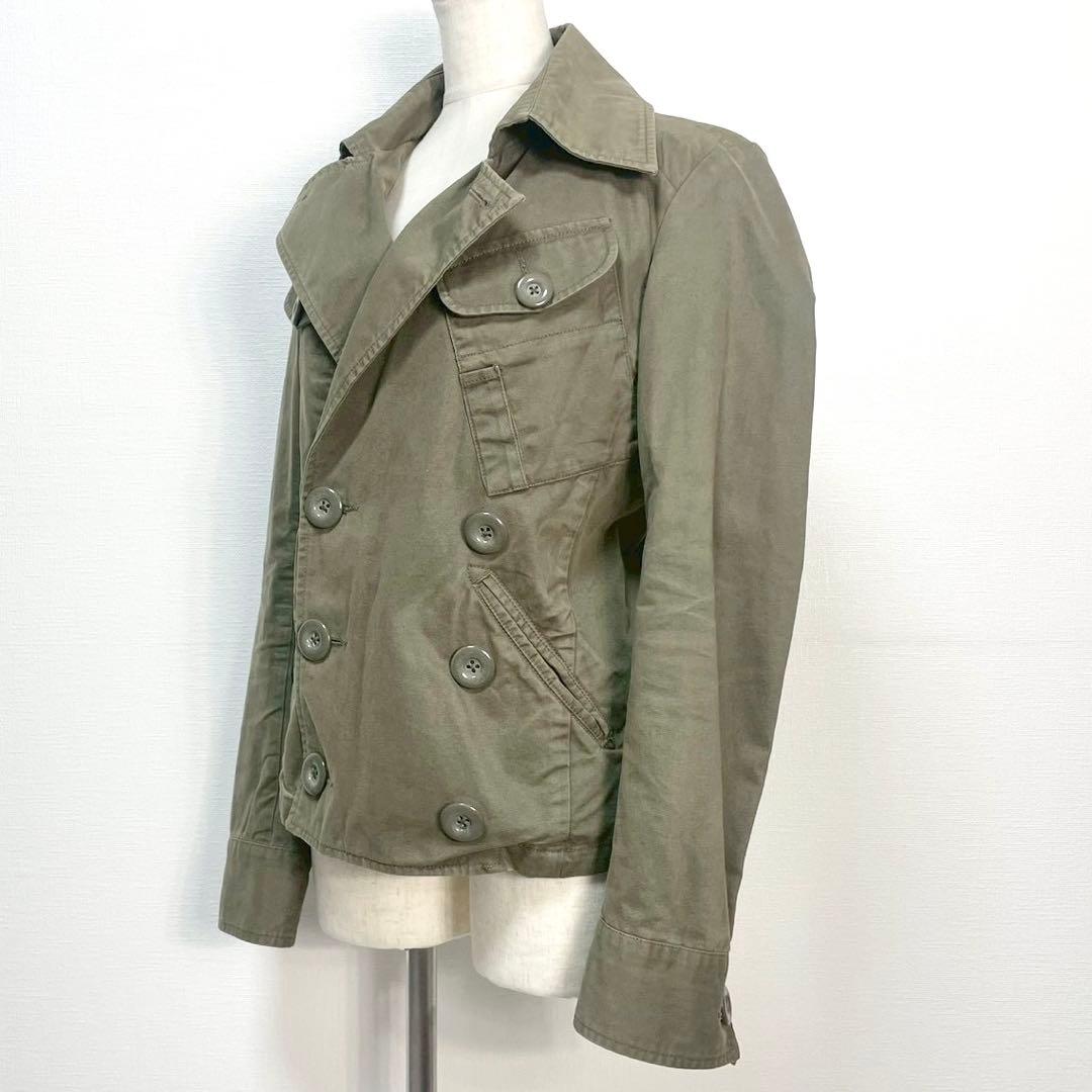 y2k❤️ 00s DIESEL ロゴ デカボタン ダブルジャケット