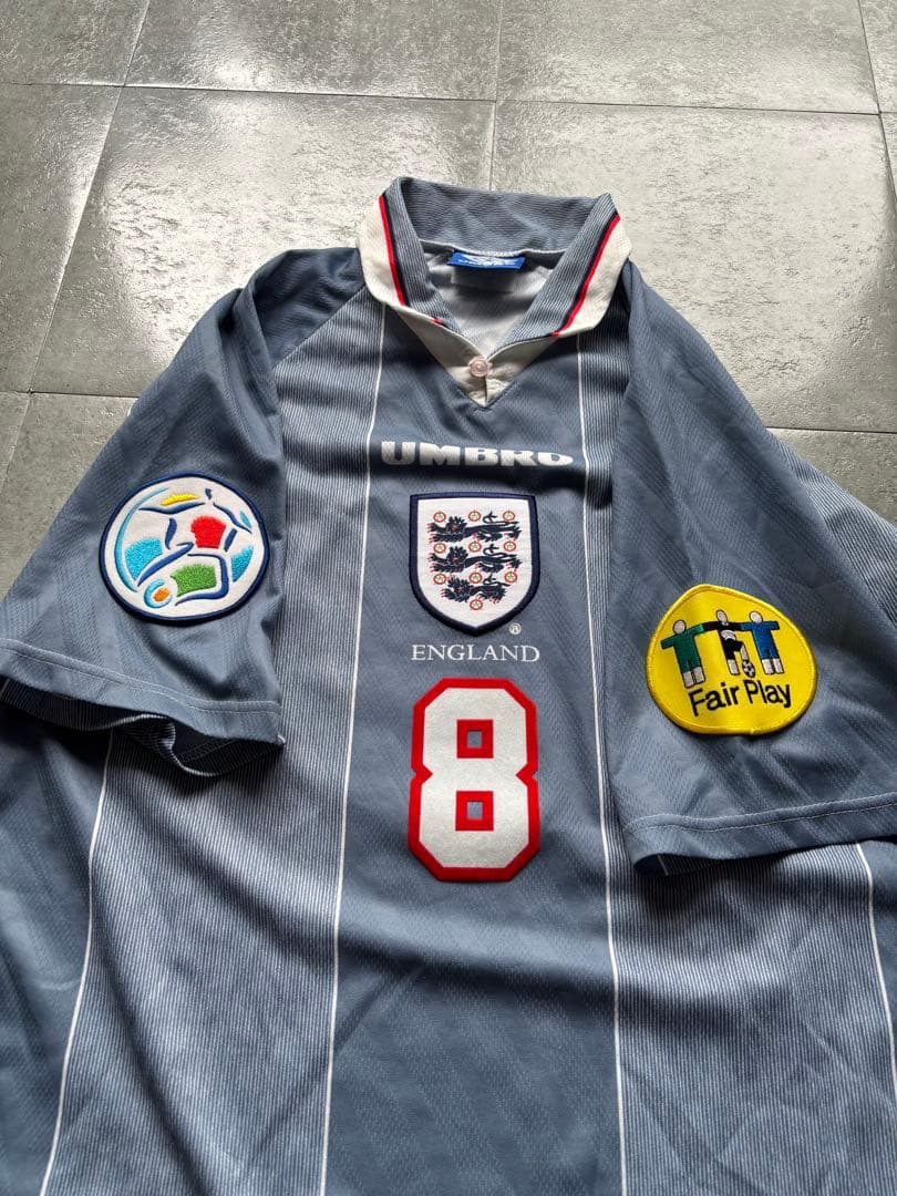 95-96 ガス　イングランド代表　アンブロ　アウェイユニフォーム　正規品