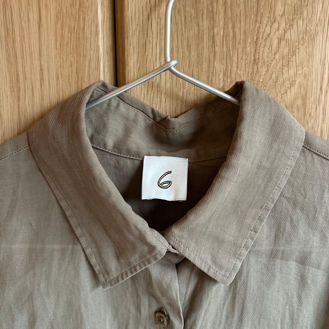 6(ROKU)スケ ショートスリーブ シャツ