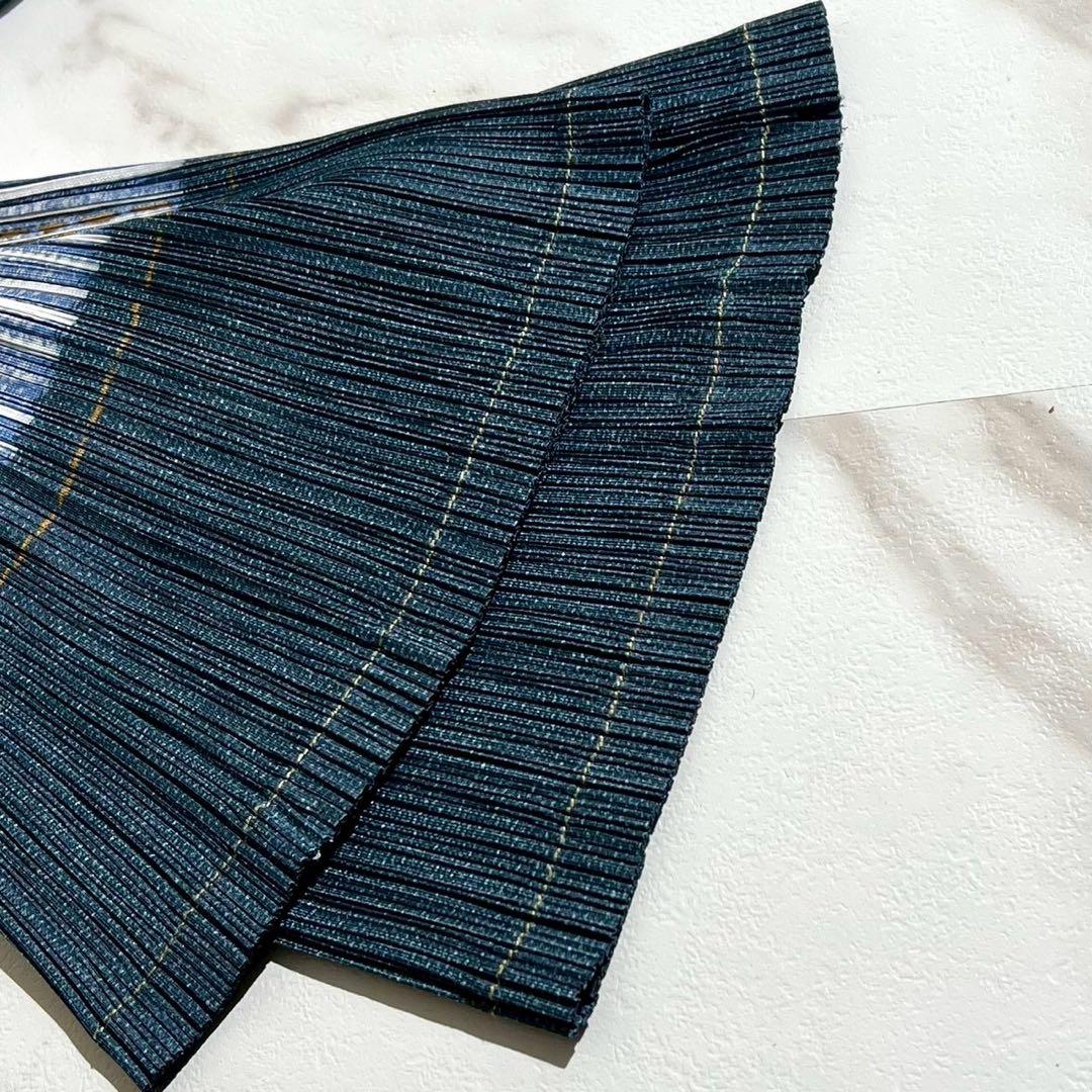 美品✨PLEATS PLEASEオーバーオール プリーツ ヒッコリーストライプ