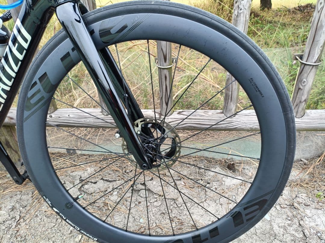 ELITEWHEELS EDGE カーボンホイール1347g50mm ローター付