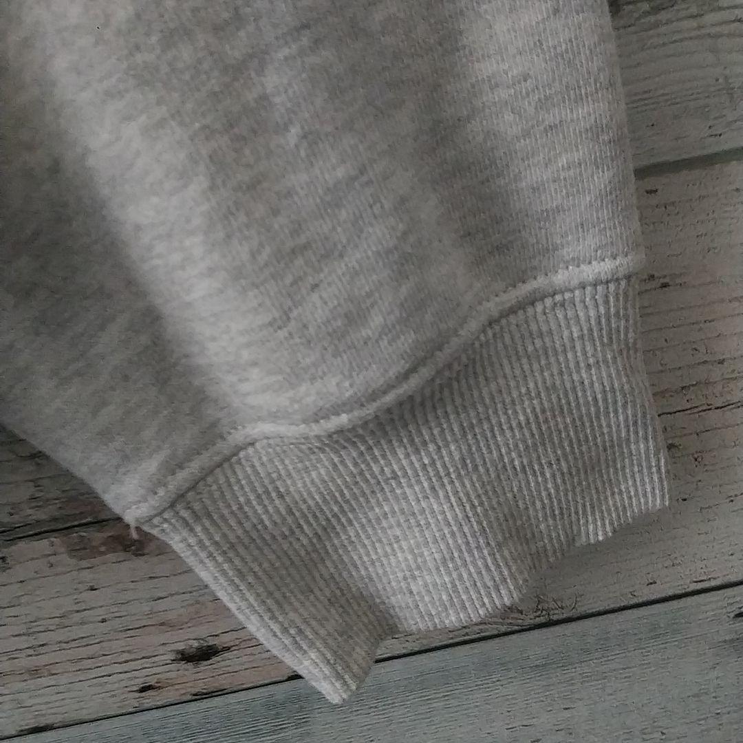 人気☆ステューシー 刺繍 パイルロゴ アーチロゴ パーカー M グレー