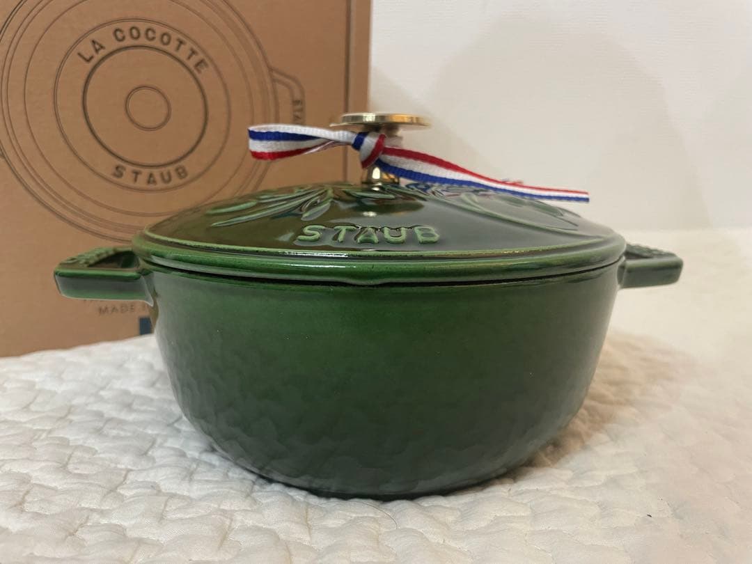 〈新品〉ストウブ　ワナベS オリーブ　バジルグリーン