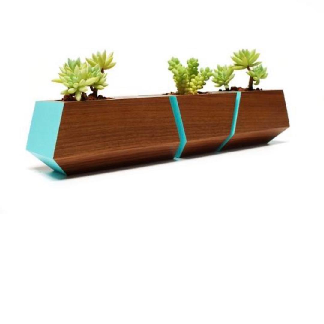 花瓶・フラワースタンド Mid-Century Boxcar Succulent Planters