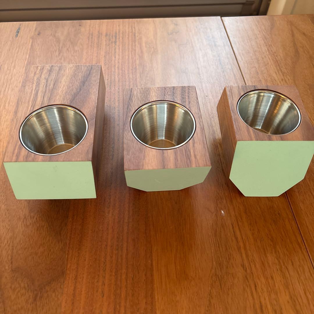 花瓶・フラワースタンド Mid-Century Boxcar Succulent Planters