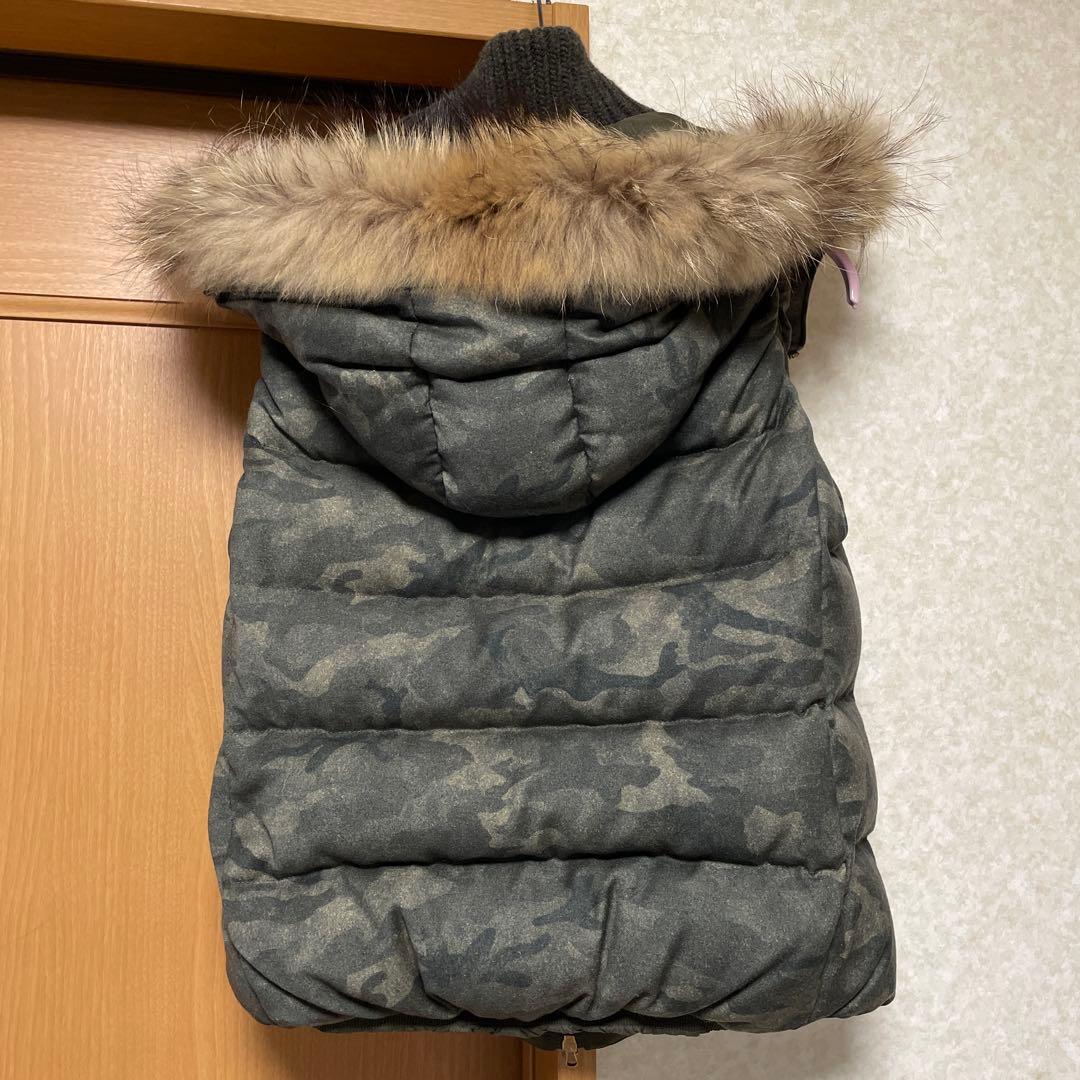 げんごろう丸様•*¨*•.¸♬︎美品 TATRAS 迷彩柄 フード付きダウンベスト