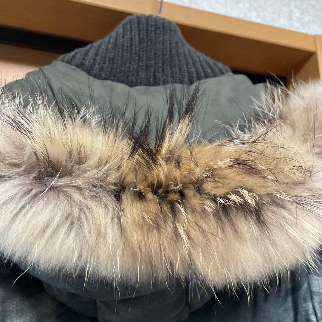 げんごろう丸様•*¨*•.¸♬︎美品 TATRAS 迷彩柄 フード付きダウンベスト