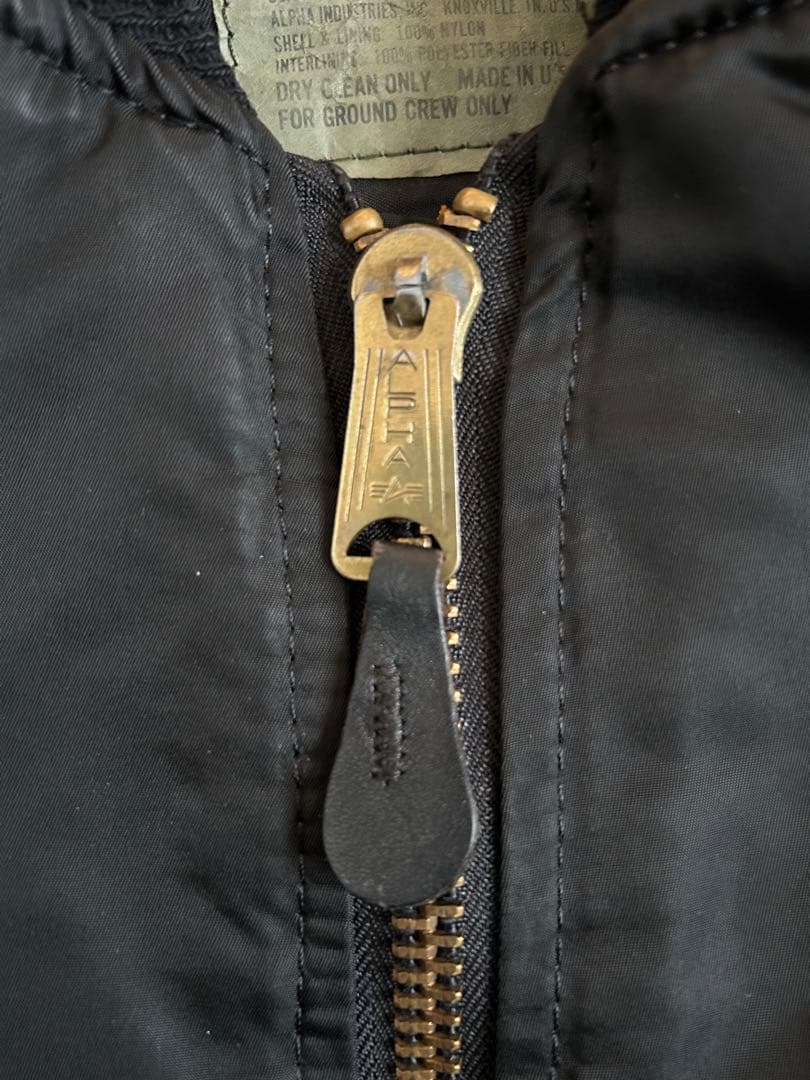 Vintage 90’s Alpha MA-1 黒レアMサイズ USA製