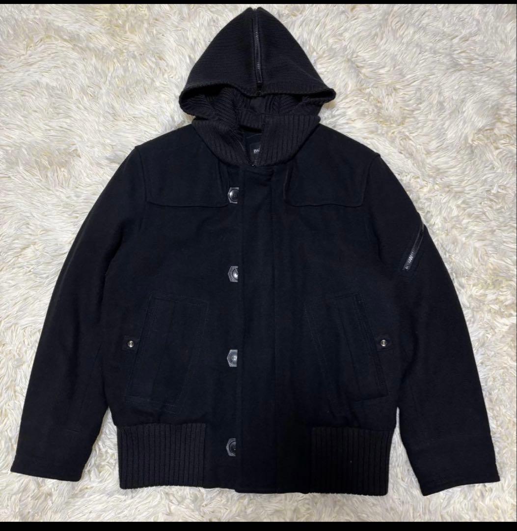 HUGOBOSS ウールフーデットジャケット 手袋付