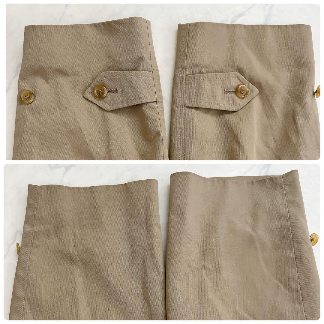 英国製 バーバリーズ メンズ ステンカラーコート ノバチェック ロング ベージュ