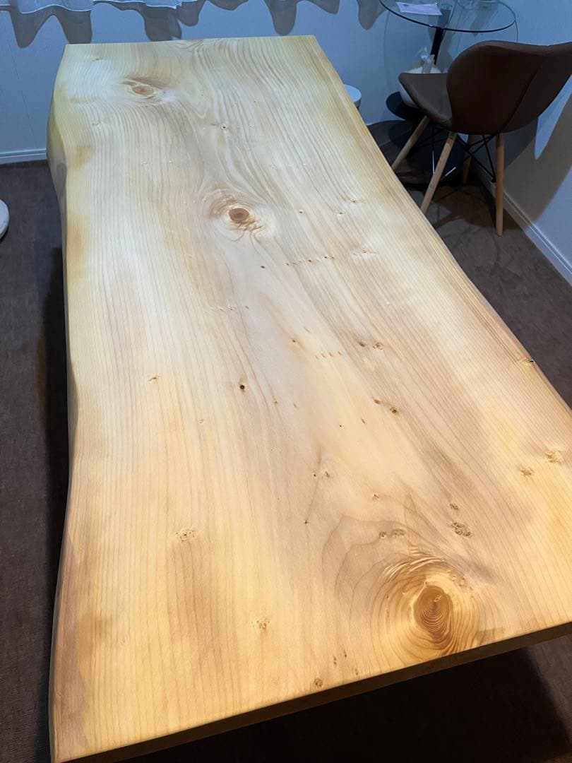 レジンテーブル　タモ　1710×700×30